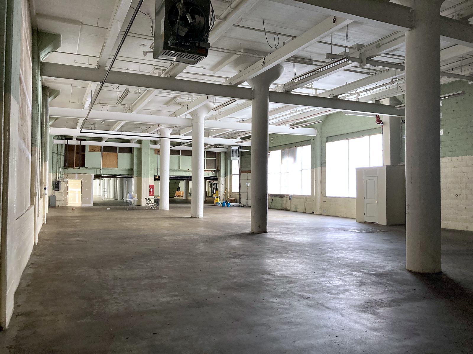 Warehouse 3 interior — 18,000 SF, 22' clear height, Passaic NJ